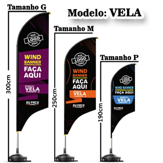 Wind Banner modelo Vela