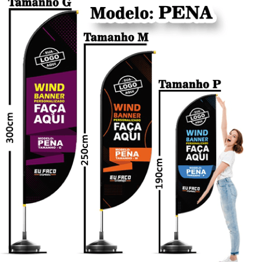 Wind Banner modelo Pena
