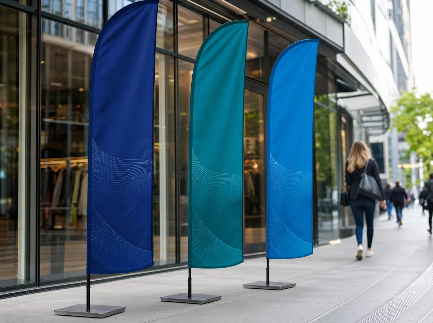 Wind Banners personalizados Eu Faço Camisetas